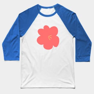 red flower Baseball T-Shirt